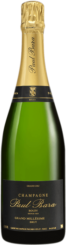 98,95 € Envio grátis | Espumante branco Paul Bara Millésimé A.O.C. Champagne Champagne França Pinot Preto, Chardonnay Garrafa 75 cl