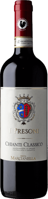 16,95 € 免费送货 | 红酒 Bindi Sergardi Marcianella I Presoni D.O.C.G. Chianti Classico 托斯卡纳 意大利 Sangiovese 瓶子 75 cl