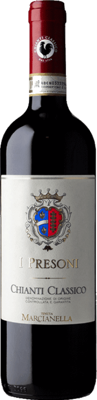 17,95 € 免费送货 | 红酒 Bindi Sergardi Marcianella I Presoni D.O.C.G. Chianti 托斯卡纳 意大利 Sangiovese 瓶子 75 cl