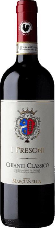 21,95 € Envío gratis | Vino tinto Bindi Sergardi Marcianella I Presoni D.O.C.G. Chianti Classico Toscana Italia Sangiovese Botella 75 cl