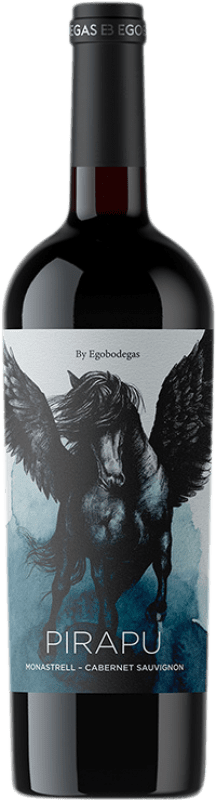 13,95 € Бесплатная доставка | Красное вино Ego Pirapu D.O. Jumilla Регион Мурсия Испания Cabernet Sauvignon — Каберне Совиньон, Monastrell — Монастрель Бутылка 75 cl