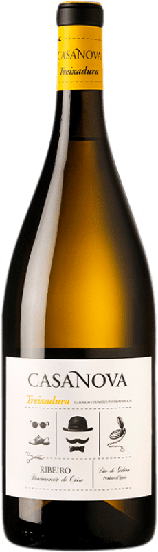 15,95 € Envío gratis | Vino blanco Pazo Casanova D.O. Ribeiro Galicia España Treixadura Botella 75 cl