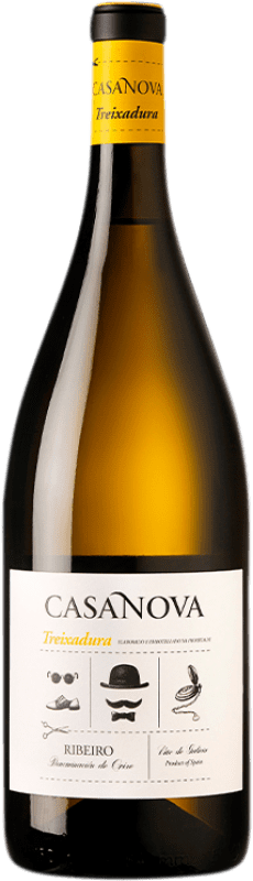 10,95 € Spedizione Gratuita | Vino Bianco Pazo Casanova D.O. Ribeiro Galizia Spagna Treixadura 75 cl