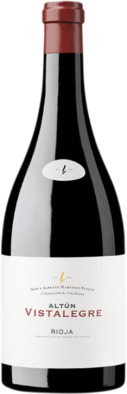 279,95 € Kostenloser Versand | Rotwein Altún Vistalegre D.O.Ca. Rioja Baskenland Spanien Tempranillo Flasche 75 cl