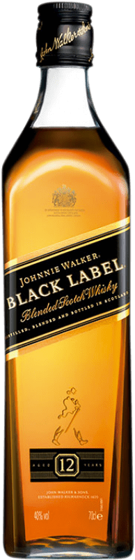 54,95 € Envío gratis | Whisky Blended Johnnie Walker Black Label Escocia Reino Unido 12 Años Botella 1 L