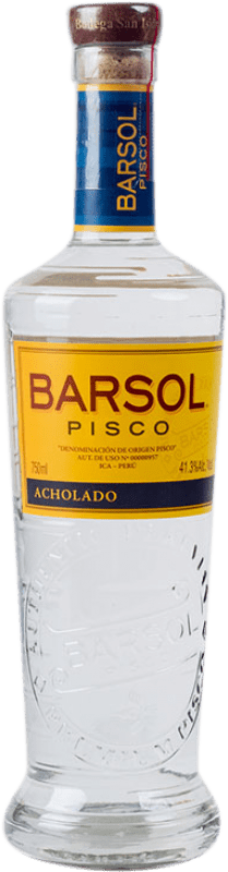 32,95 € Envio grátis | Aguardente Pisco San Isidro Barsol Acholado Peru Garrafa 70 cl