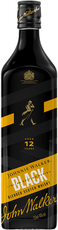 48,95 € 免费送货 | 调和威士忌 Johnnie Walker Black Label Icons 限量版 苏格兰 英国 70 cl