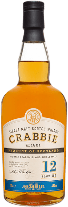 47,95 € Kostenloser Versand | Whiskey Single Malt Crabbie Yardhead Schottland Großbritannien 12 Jahre Flasche 70 cl