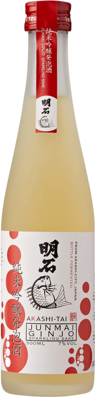 19,95 € Free Shipping | Sake Akashi-Tai Junmai Ginjo Sparkling Japan One-Third Bottle 30 cl