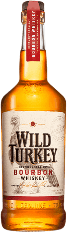 29,95 € Бесплатная доставка | Виски Бурбон Wild Turkey Кентукки Соединенные Штаты бутылка 70 cl