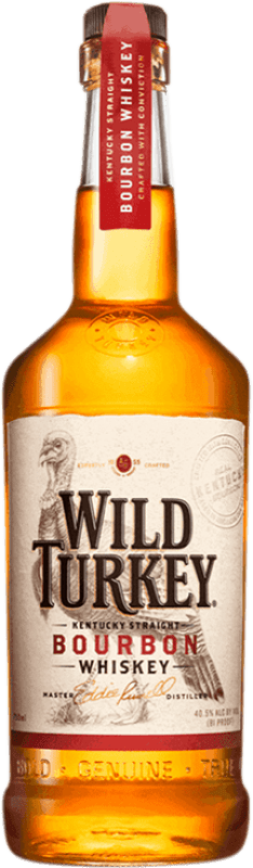 31,95 € Spedizione Gratuita | Whisky Bourbon Wild Turkey Kentucky stati Uniti Bottiglia 70 cl