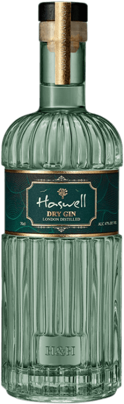 29,95 € Envío gratis | Ginebra Haswell & Hastings London Distilled Reino Unido Botella 70 cl