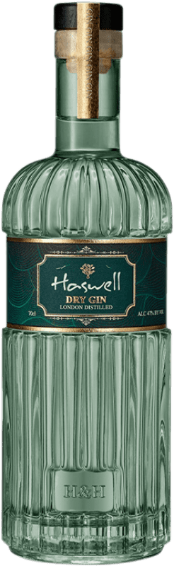 34,95 € Envio grátis | Gin Haswell & Hastings London Distilled Reino Unido Garrafa 70 cl