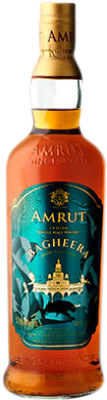 86,95 € 免费送货 | 威士忌单一麦芽威士忌 Amrut Indian Bagheera 印度 瓶子 70 cl