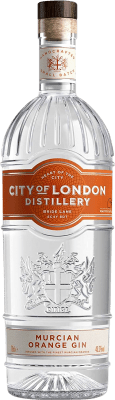 19,95 € Envío gratis | Ginebra City of London Rhubarb & Rose Gin Reino Unido Botella 70 cl