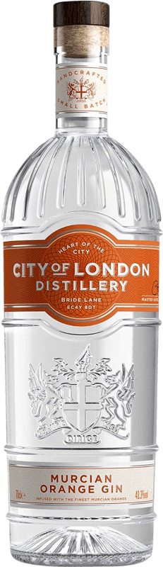 19,95 € Envio grátis | Gin City of London Rhubarb & Rose Gin Reino Unido Garrafa 70 cl