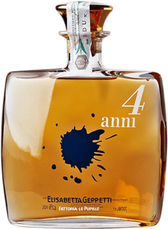 72,95 € Kostenloser Versand | Grappa Le Pupille Saffredi Italien 4 Jahre 70 cl