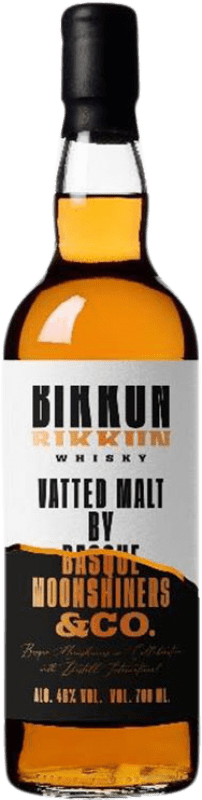 44,95 € Envio grátis | Whisky Blended Basque Moonshiners Bikkun Vatted Malt Espanha Garrafa 70 cl