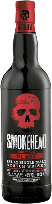 109,95 € Envio grátis | Whisky Single Malt Ian Macleod Smokehead Blast Sherry Cask Finish — Afinado em Barrica Islay Reino Unido 70 cl