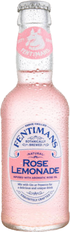 6,95 € Free Shipping | 4 units box Soft Drinks & Mixers Fentimans Rose Lemonade Tonic Water Small Bottle 20 cl