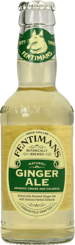 5,95 € Envío gratis | Caja de 4 unidades Refrescos y Mixers Fentimans Ginger Ale Botellín 20 cl