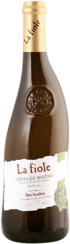 24,95 € Envio grátis | Vinho branco Brotte La Fiole Blanc A.O.C. Côtes du Rhône Rhône França Grenache Branca, Viognier, Clairette Blanche Garrafa 75 cl