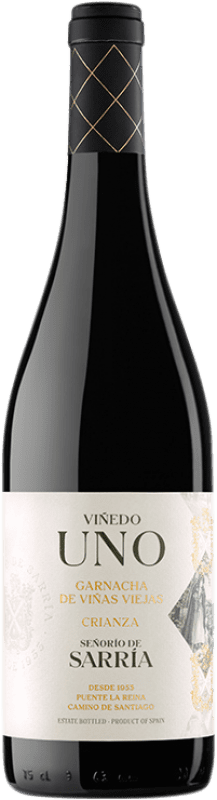 12,95 € Free Shipping | Red wine Señorío de Sarría Viñedo Uno Aged D.O. Navarra Navarre Spain Grenache Bottle 75 cl