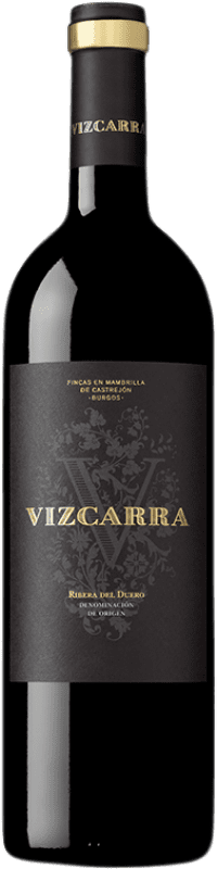 21,95 € Kostenloser Versand | Rotwein Vizcarra Crianza — Kurze Fassreifung D.O. Ribera del Duero Kastilien und León Spanien Tempranillo Flasche 75 cl