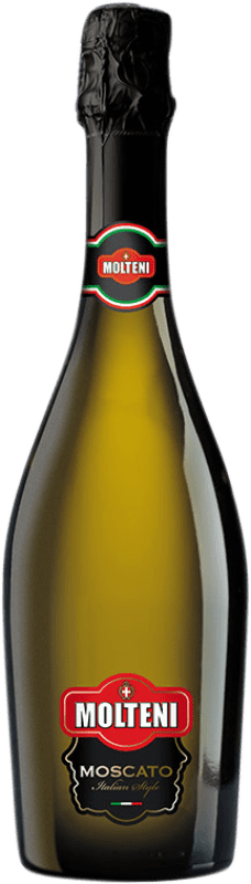 9,95 € Free Shipping | White sparkling Molteni Bianco D.O.C.G. Moscato d'Asti Piemonte Italy Muscat Giallo Bottle 75 cl