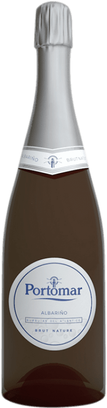 17,95 € Envoi gratuit | Blanc mousseux Portomar Brut Nature D.O. Rías Baixas Galice Espagne Albariño Bouteille 75 cl