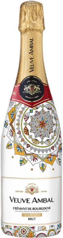 32,95 € Бесплатная доставка | Белое игристое Veuve Ambal Collection Mandala брют A.O.C. Crémant de Bourgogne Бургундия Франция Pinot Black, Gamay, Chardonnay, Aligoté бутылка 75 cl