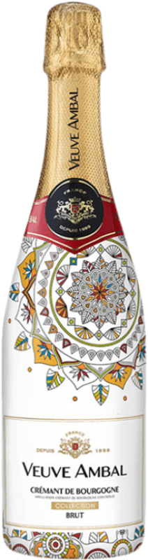 33,95 € Free Shipping | White Sparkling Wine Veuve Ambal Mandala Brut Collection A.O.C. Crémant de Bourgogne Burgundy France Pinot Noir, Gamay, Chardonnay, Aligoté Bottle 75 cl