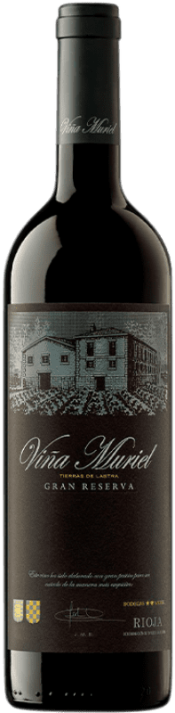 19,95 € Бесплатная доставка | Красное вино Muriel Гранд Резерв D.O.Ca. Rioja Ла-Риоха Испания Tempranillo бутылка 75 cl