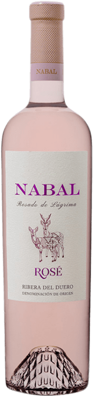 11,95 € Spedizione Gratuita | Vino rosato Nabal Rosé D.O. Ribera del Duero Castilla y León Spagna Tempranillo, Grenache, Albillo Bottiglia 75 cl