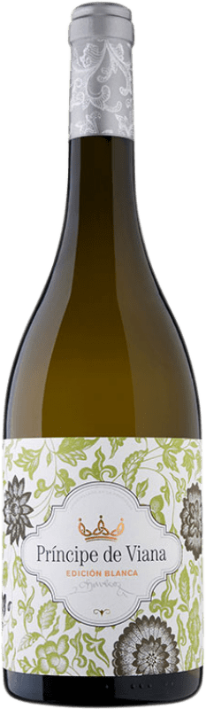 7,95 € Envio grátis | Vinho branco Príncipe de Viana Edición Blanca D.O. Navarra Navarra Espanha Chardonnay, Sauvignon Branca Garrafa 75 cl
