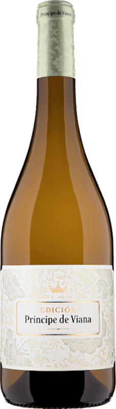 10,95 € Envio grátis | Vinho Branco Príncipe de Viana Edición Blanca Edição Limitada D.O. Navarra Navarra Espanha Chardonnay, Sauvignon Branca Garrafa 75 cl