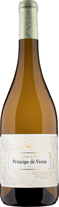 10,95 € Kostenloser Versand | Weißwein Príncipe de Viana Edición Blanca D.O. Navarra Navarra Spanien Chardonnay, Sauvignon Weiß Flasche 75 cl