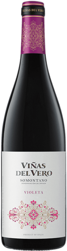 15,95 € Kostenloser Versand | Rotwein Viñas del Vero Violeta D.O. Somontano Aragón Spanien Syrah, Grenache Flasche 75 cl