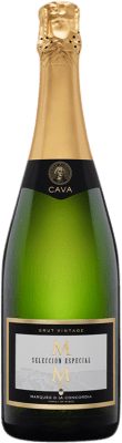 6,95 € Envío gratis | Espumoso Blanco Marqués de La Concordia MM Brut Selección, Especial España Macabeo, Xarel·lo, Parellada 75 cl