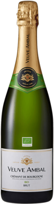 33,95 € Free Shipping | White Sparkling Wine Veuve Ambal Bio Brut A.O.C. Crémant de Bourgogne Burgundy France Pinot Noir, Chardonnay Bio — Organic Bottle 75 cl