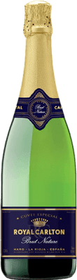 14,95 € Envoi gratuit | Vin Mousseux Blanc Bodegas Bilbaínas Carlton Brut Nature Royal Réserve D.O. Cava Catalogne Espagne Malvasía — Malvoisie, Macabeo — Macabeu 75 cl