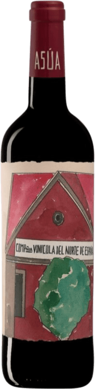 6,95 € Free Shipping | Red wine Norte de España - CVNE Asua Aged D.O.Ca. Rioja The Rioja Spain Tempranillo, Grenache, Graciano, Mazuelo, Carignan Bottle 75 cl