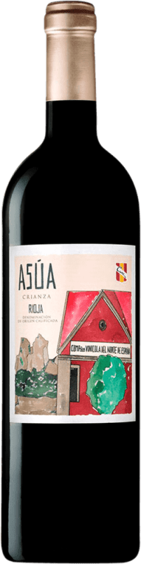13,95 € Kostenloser Versand | Rotwein Norte de España - CVNE Asua Crianza — Kurze Fassreifung D.O.Ca. Rioja La Rioja Spanien Tempranillo, Garnacha — Grenache, Graciano, Mazuelo, Cariñena — Carignan Flasche 75 cl