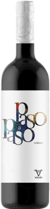 8,95 € Бесплатная доставка | Красное вино Volver Paso a Paso Молодой D.O. La Mancha Castilla la Mancha y Madrid Испания Tempranillo бутылка 75 cl