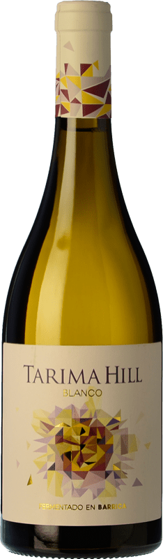 9,95 € Envio grátis | Vinho branco Volver Tarima Hill Fermentado en Barrica Crianza D.O. Alicante Levante Espanha Chardonnay, Merseguera Garrafa 75 cl