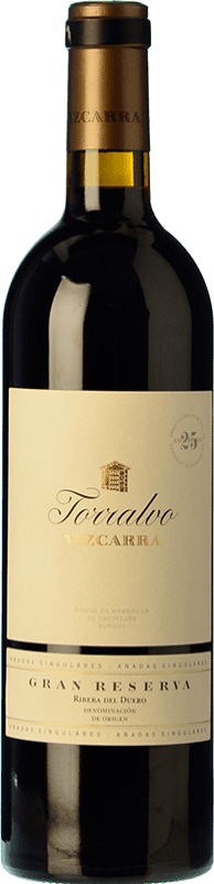 152,95 € 免费送货 | 红酒 Vizcarra Torralvo 大储备 D.O. Ribera del Duero 卡斯蒂利亚莱昂 西班牙 Tempranillo 瓶子 75 cl
