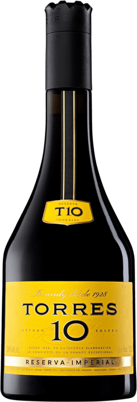 42,95 € Envio grátis | Brandy Conhaque Torres Espanha 10 Anos Garrafa Especial 1,5 L