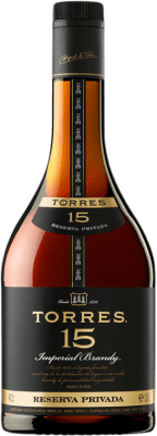 32,95 € Envío gratis | Brandy Torres D.O. Catalunya Cataluña España 15 Años Botella 70 cl