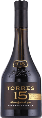 28,95 € Envio grátis | Brandy Conhaque Torres D.O. Catalunya Catalunha Espanha 15 Anos Garrafa 70 cl