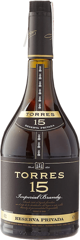 29,95 € Бесплатная доставка | Бренди Torres D.O. Catalunya Каталония Испания 15 Лет 70 cl